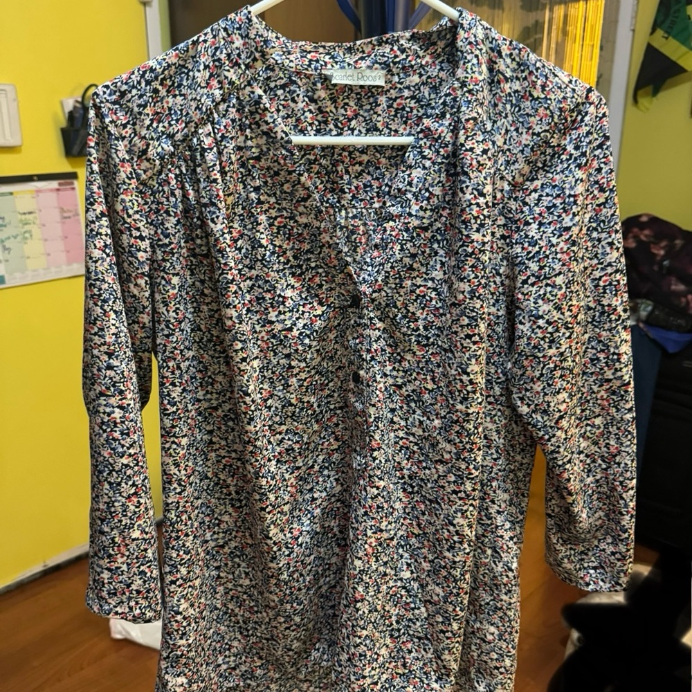 SCARLET ROOS FLORAL BLOUSE L